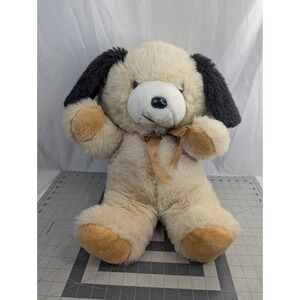 Fairview Tan Dog Puppy Plush 21 Inch Black Ears Stuffed Animal Toy